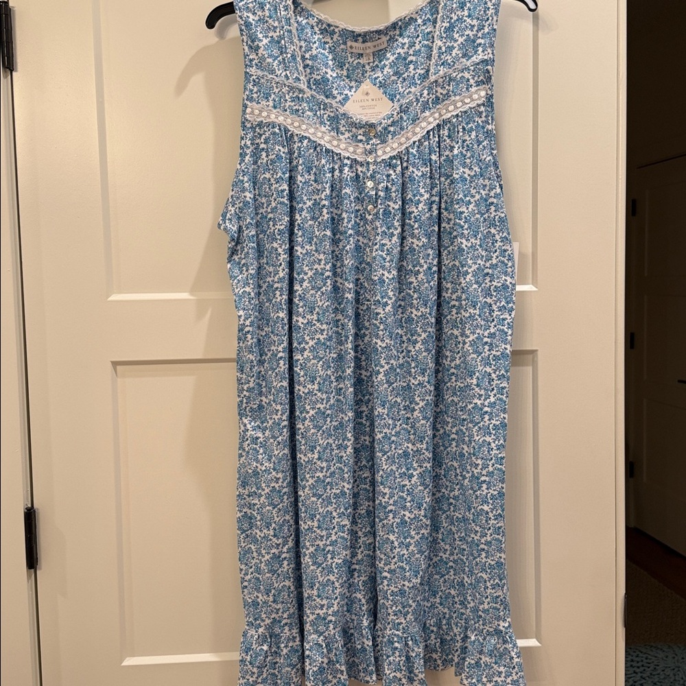 EILEEN WEST NIGHTGOWN KNEE LENGTH NWT SZ 1X - Picture 2 of 7